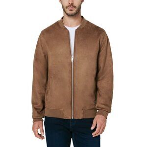 Infinity Men's Faux Suede Bomber Jacket